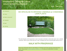 Tablet Screenshot of camomilelawns.co.uk